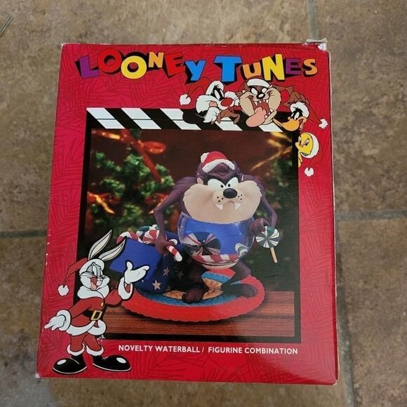 Loony toons Tasmanian devil Vintage snow globe - Picture 1 of 3